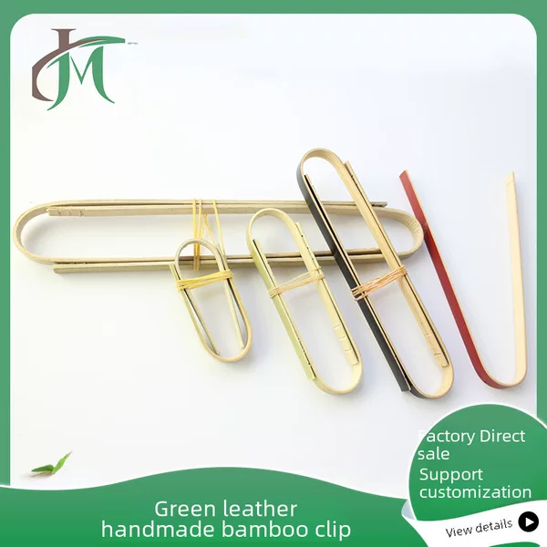 Bamboo Bread Clips, Cake Clips, Disposable Green Bamboo Clips, 100% Bamboo Food-Grade Clips, Can Be Printed with Logo