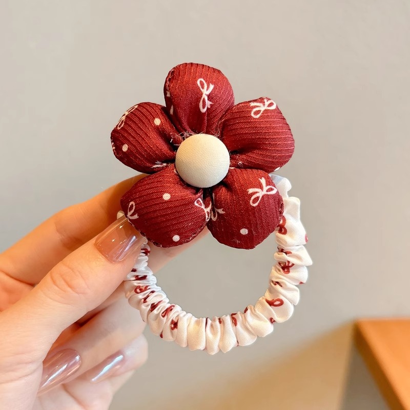 11 ¿ flores rojas, lazo, punto de onda, anillo - modelo B