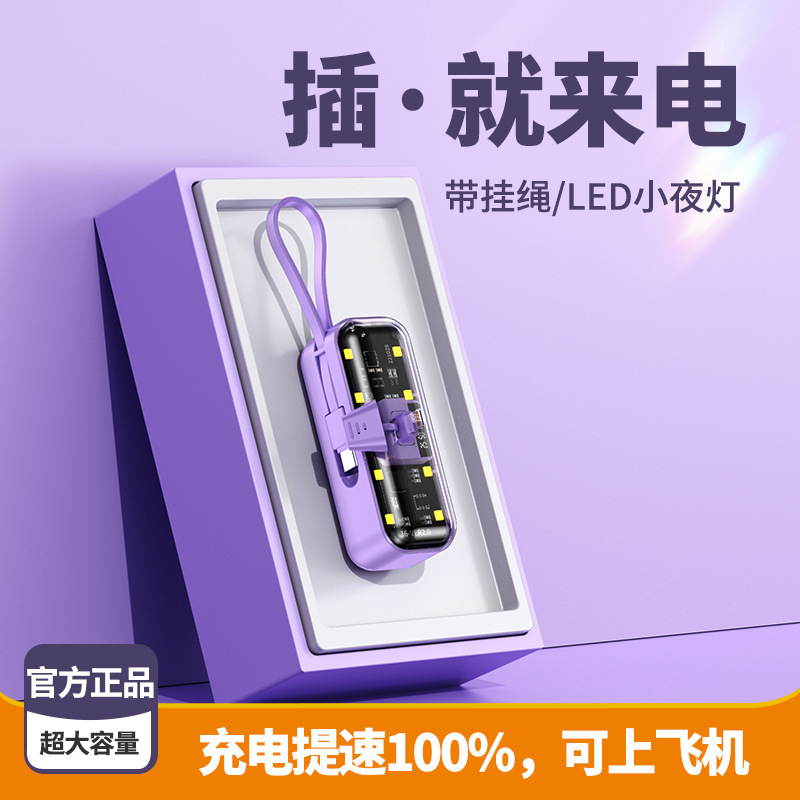 新しいパンクメカ透明かわいいペット内蔵ケーブルカプセル電源銀行クロスボーダーミニポータブルギフトモバイル電源|undefined