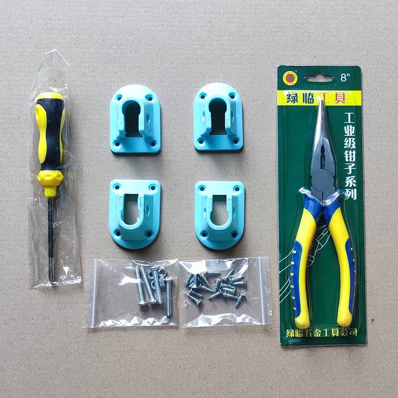 Blue thickened (with pliers and screws) set of four