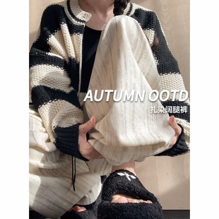 Pregnant Women's Pants Autumn and Winter Outer Wear Small Casual Wide Leg Pants 2024 New Autumn plus size fleece-lined Bottoming Pants