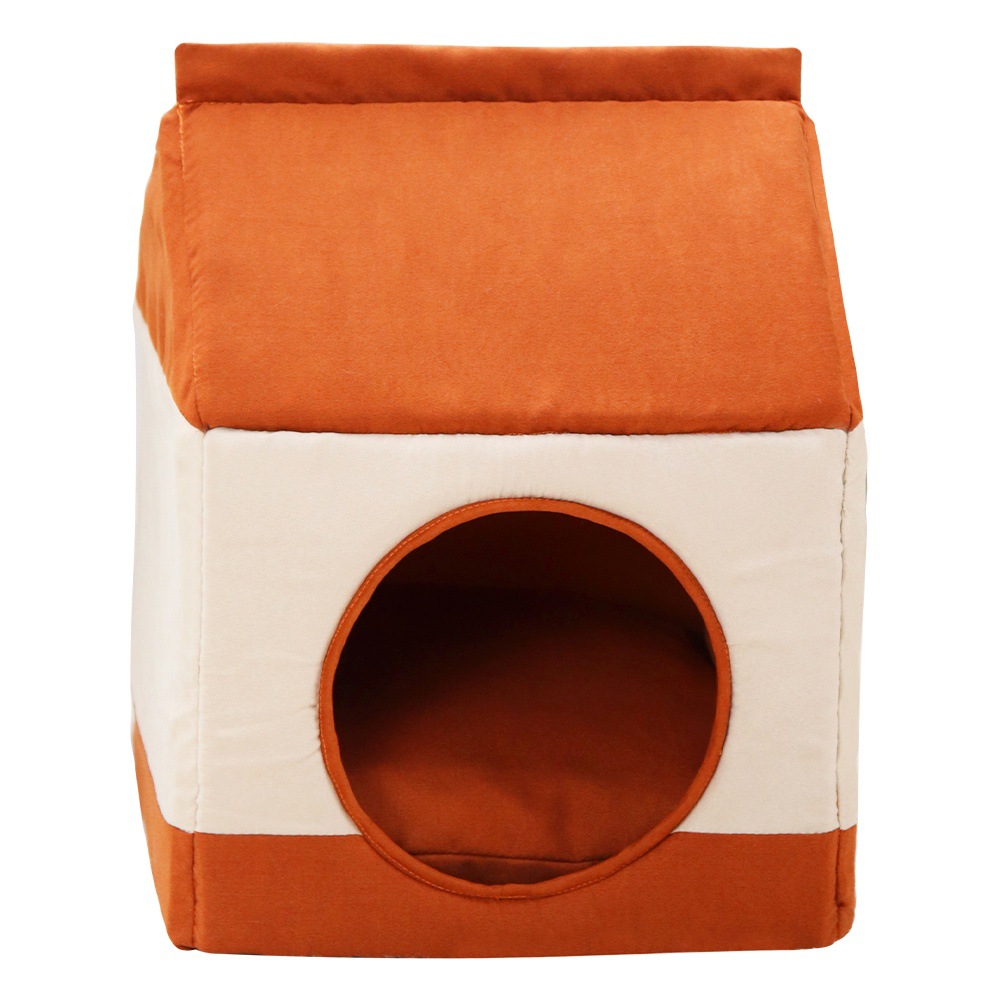 Perrera gato nido casa tipo invierno cálido pequeño perro peluche cuatro estaciones estera universal desmontable perrera gato nido cama