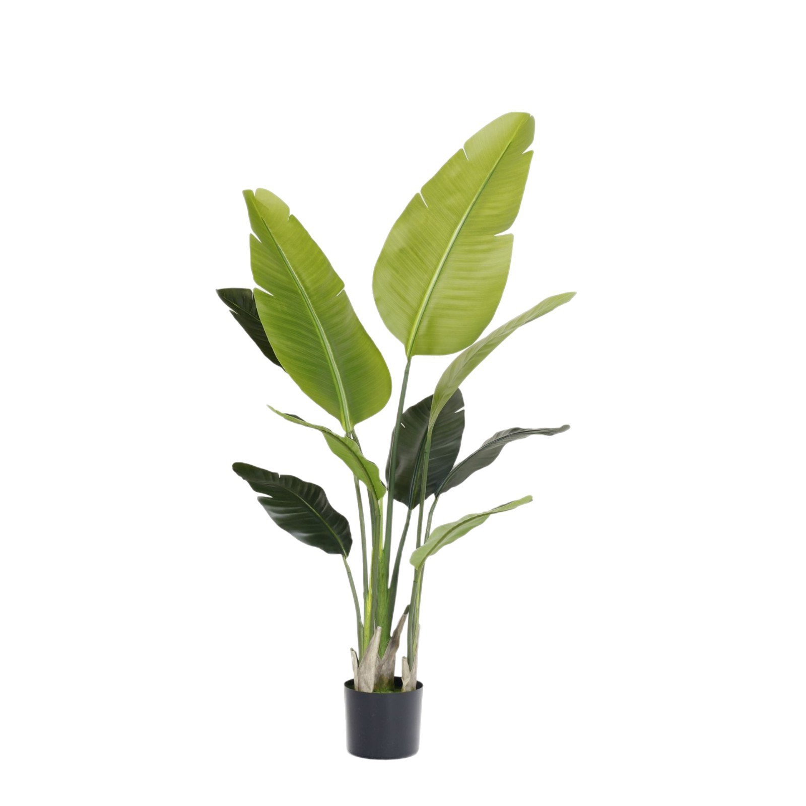 Planta Artificial en Maceta 1.2 m de Plástico y Tela para Decoración de Interiores