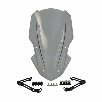 Suitable for Kawasaki Z900 Motorcycle front windshield - style-1-smoke-gray
