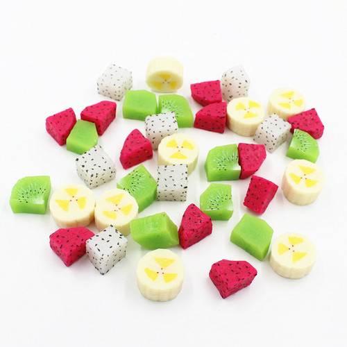 Simulated food strawberry kiwi banana fruit cut model salad platter cake DIY accessories decoration