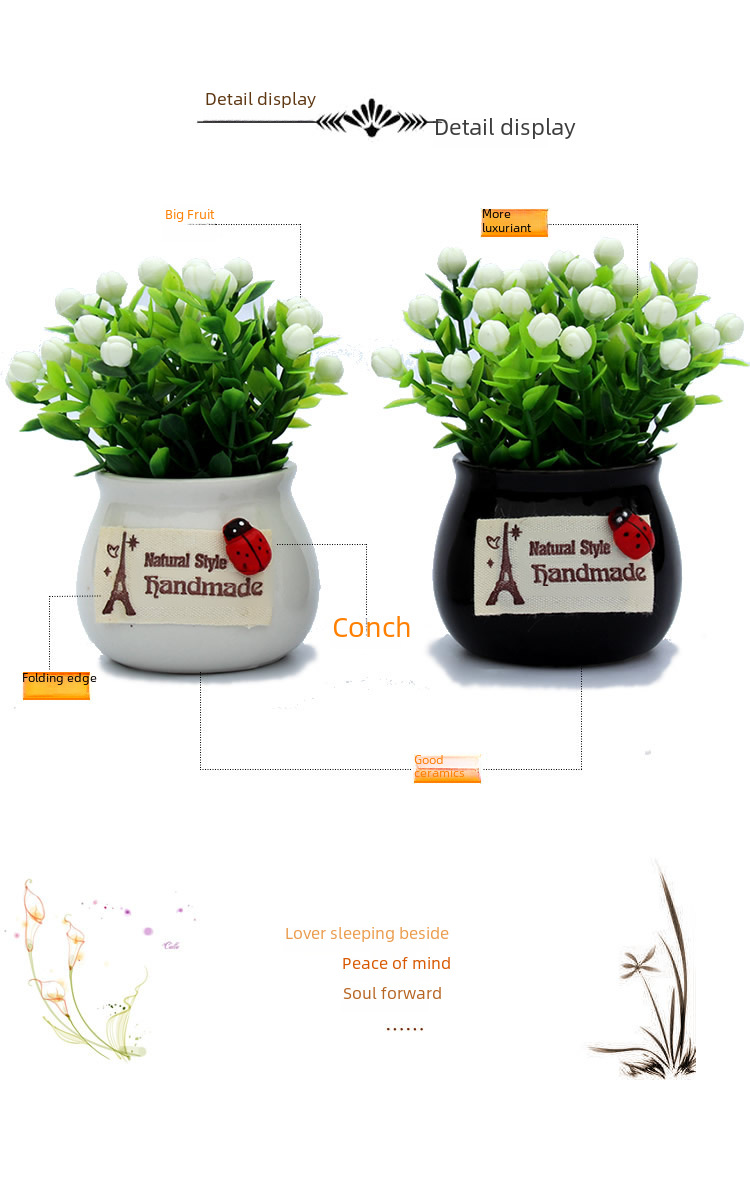 자동차 인테리어 장식 가구 사무용품 수지 장식 창조적 인 수지 작은 장식품 꽃 냄비 길조 과일
