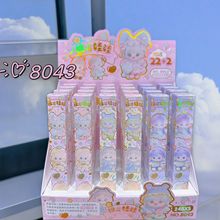 新款棉花娃娃盲盒按动笔22+2入卡通少女心专用写字笔中性笔文具