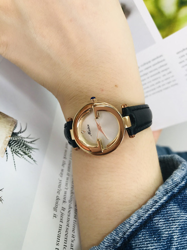 Watch for Ladies, Mother-of-Pearl Small Dial, Simple and Elegant, Brand, Small and High-End, Leather Strap, Women's Watch, Waterproof