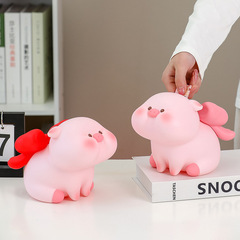 Internet celebrity creative cute large and small piggy bank children's birthday gift can be stored and retrieved new piggy bank
