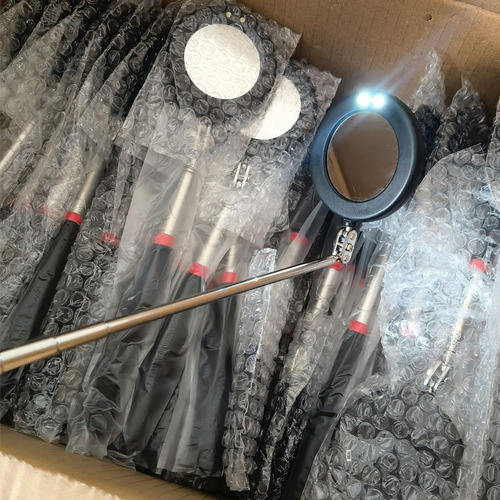 Lamp round bottom inspection mirror square mirror inspection mirror chassis inspection mirror pipe car mirror universal telescopic wholesale