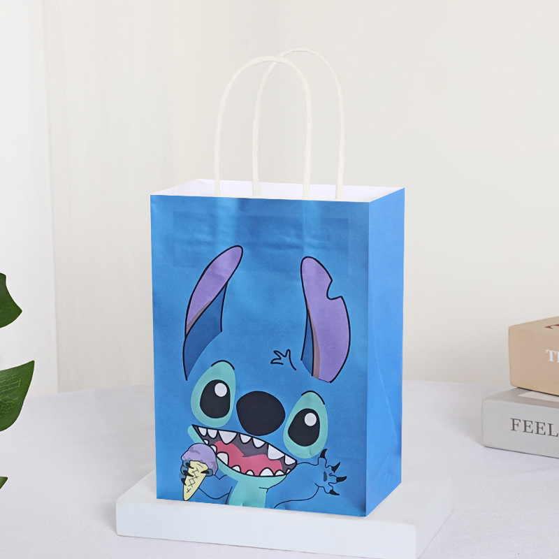 Bolsas de regalo de cumpleaños, bolsas de cartón cartón, bolsas de embalaje para llevar, bolsas de embalaje de regalo de fiesta para niños, bolsas de mano