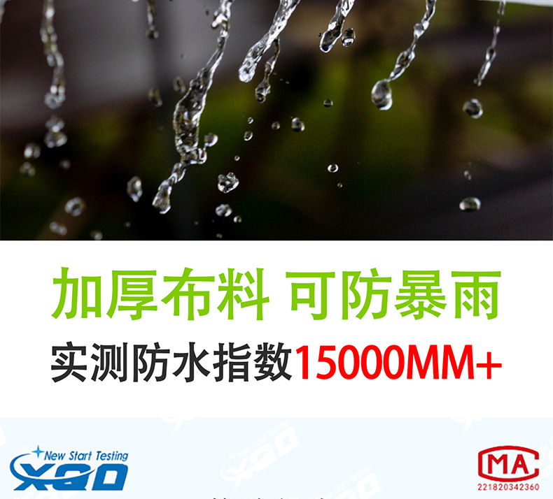 Multi-Hanging Point Black Vinyl Tarp for Outdoor Camping, Sunshade, Sun Protection, Large Size Tent Cover, Thickened to Resist Heavy Rain