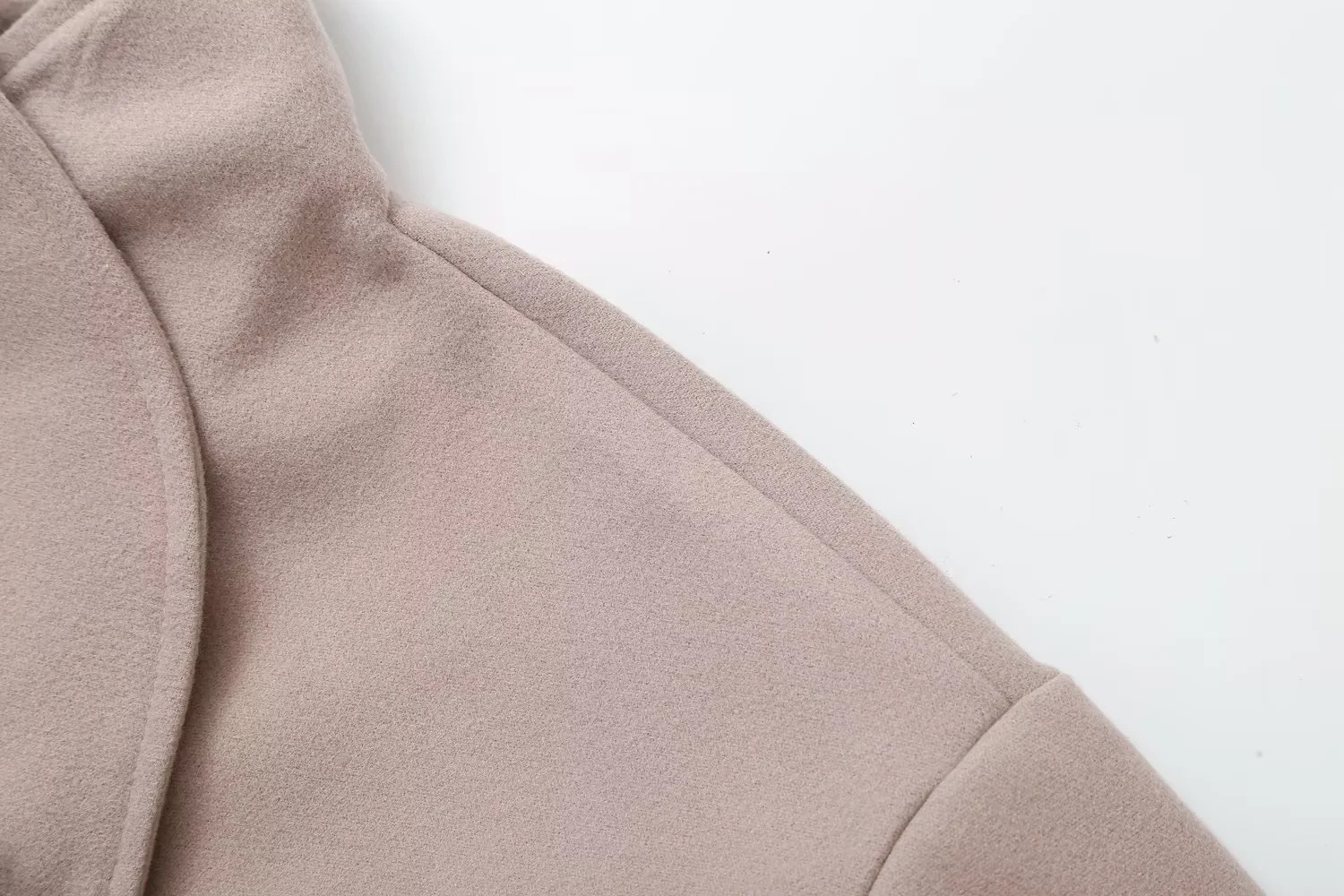 568g Weight Coat, Woolen Coat Outerwear Type Long Sleeve Sleeve Length Double Breasted Placket Type woolen Fabric Type Long Top Length Daily Occasion Standing Collar Neckline Loose Fit Type Solid Color Pattern Winter, Autumn Season Women's Gender Elegant, British Style Style Women's Elegant British Style Solid Color Double Breasted Coat Woolen Coat 10