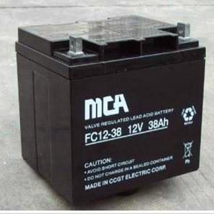 MCA锐牌蓄电池12V38AH 中商国通 免维护蓄电池FC12-38 UPS电池