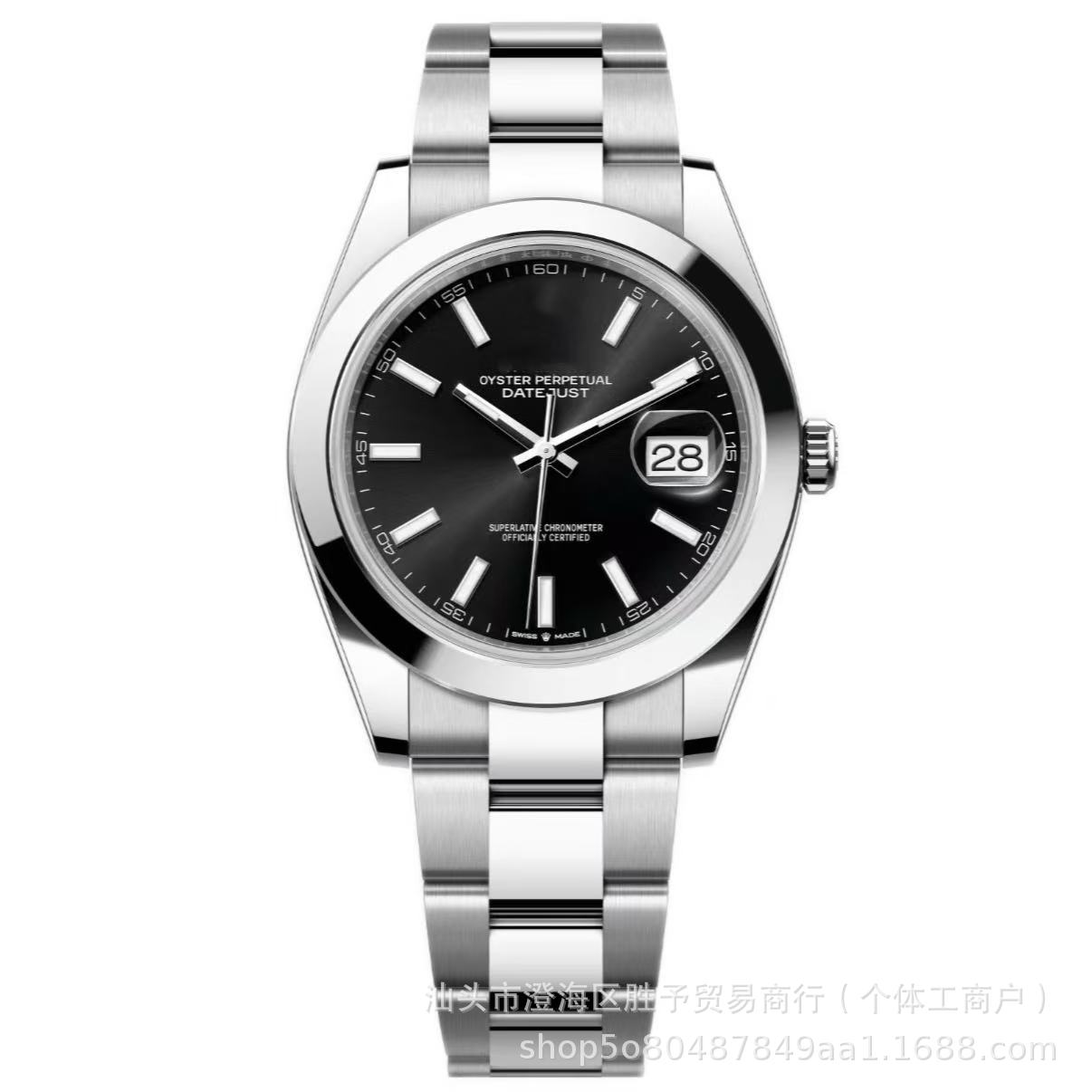 Fábrica C reloj de pulsera tipo diario de apertura de reloj de pulsera hombre correa de acero cara romana impermeable reloj mecánico automático completo
