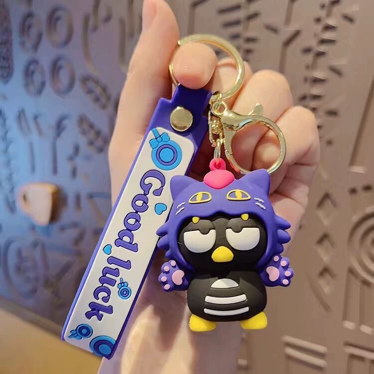 Кулон на брелке (Sanrio) Набор милых силиконовых подвесок — мягкие резиновые талисманчики, подарок на день рождения, различные персонажи