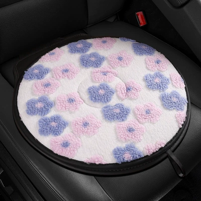 2025 New Floral Lamb Wool Multi-function pad - romantic-purple