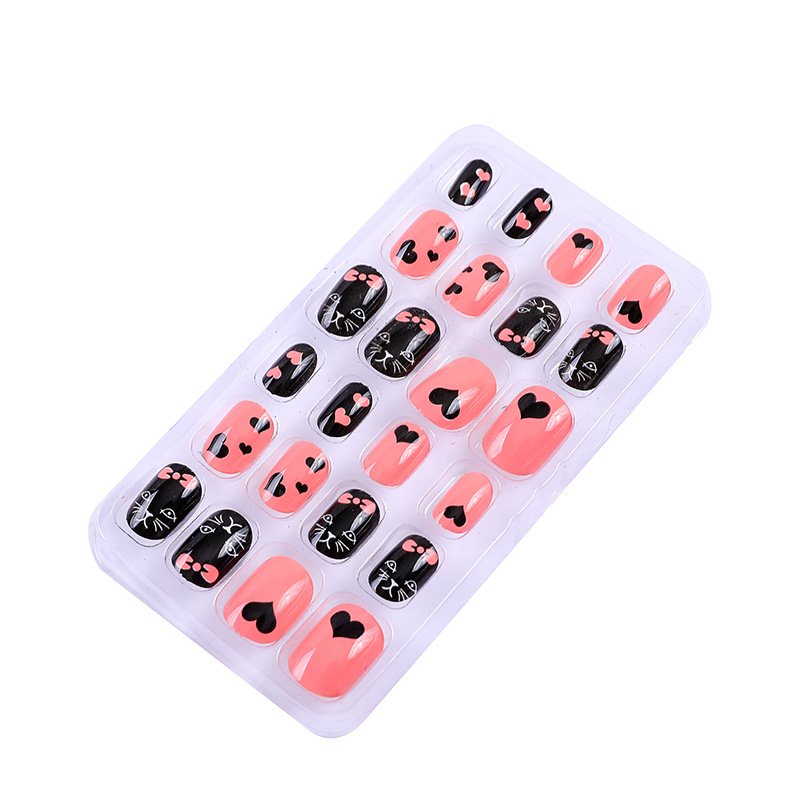 Pieza de belleza de uñas para niños Pequeño Libro Rojo TikTok Venta caliente Pieza de uñas de niña desgaste hecho a mano pieza de uñas protección ambiental Pieza de uñas Fábrica al por mayor