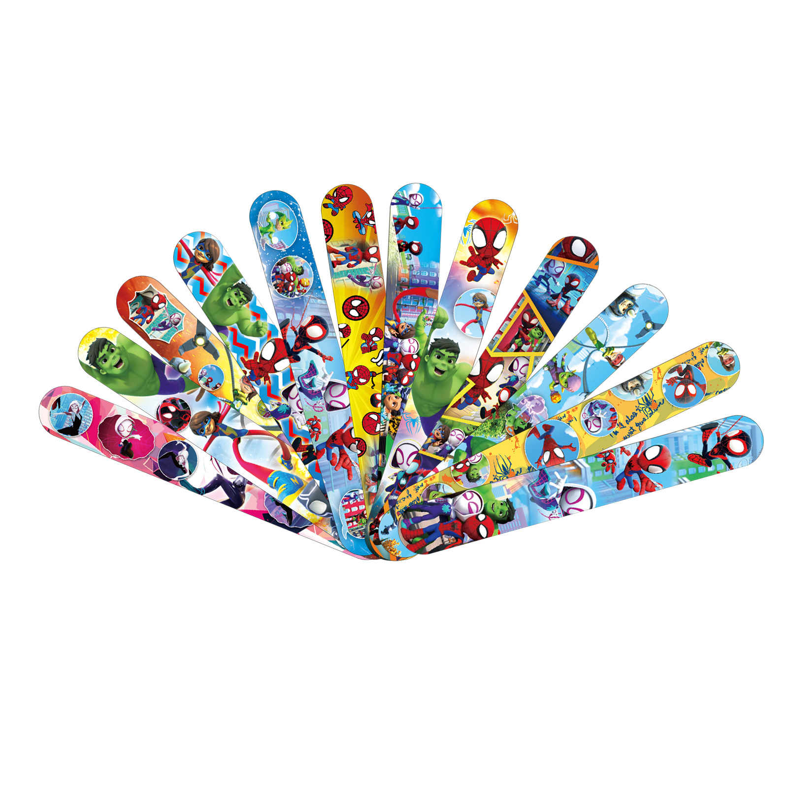 Hombre araña transfronterizo amigo anillo de papá material de PVC dibujos animados lindo anillo de papá pulsera