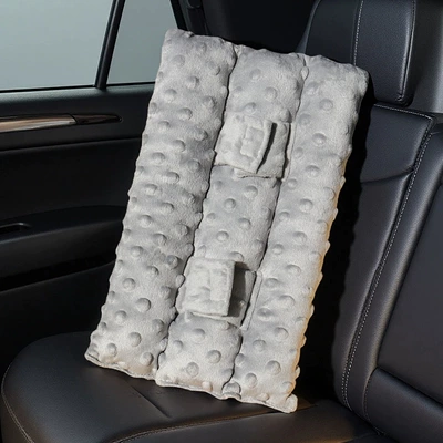 Seat belt shoulder pad: In-Car Anti-Strangling Protective Covers - gray-short-style