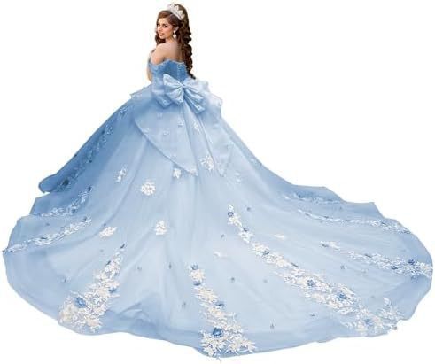 Vestido de noche francés de un solo hombro, nuevo banquete de cumpleaños transfronterizo, vestido de noche, lazo grande, cola larga