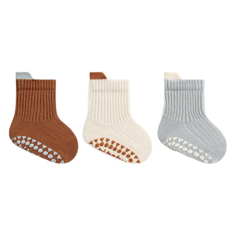 2024 primavera nuevo bebé piso calcetines interior completo inferior pegamento sin hueso antideslizante fresco niños y niñas bebé niño Calcetines