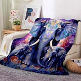 Красочное одеяло слона легкое одеяло