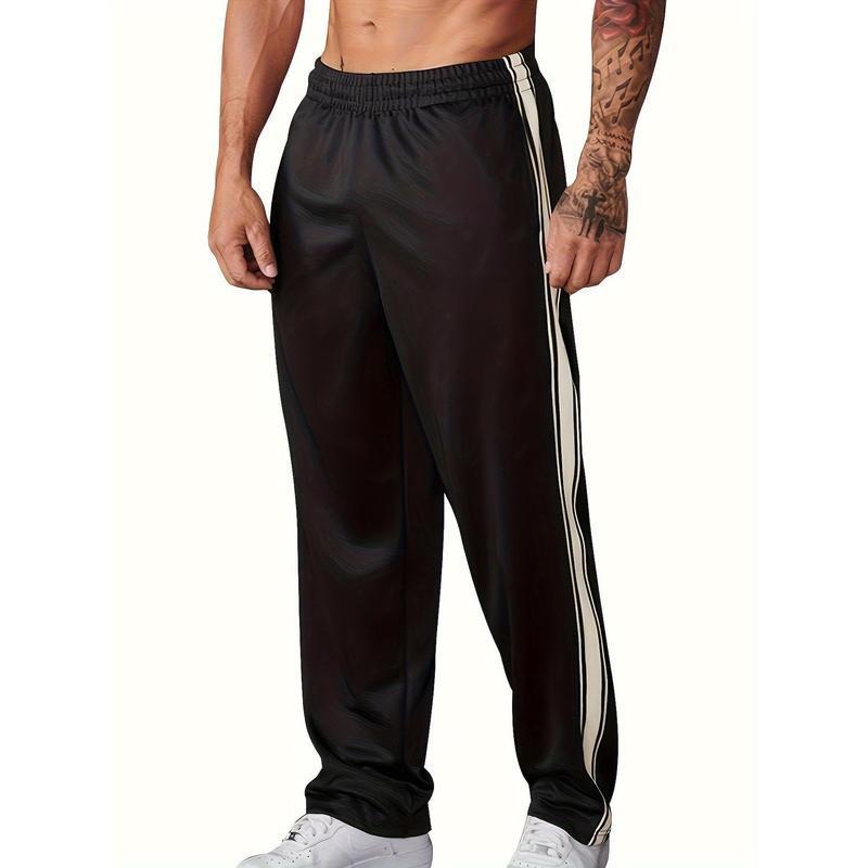 2025 New Cross-Border Dropshipping Breathable Polyester Blend Men's Casual Sports Jogging Pants