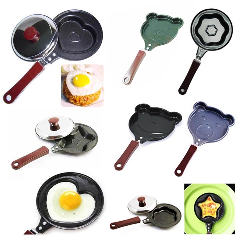 Heart-shaped Non-stick Mini Frying Pan For Creative Breakfast_voghion.com