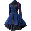 Y193 Bow Nodular Worker Women's Skirt [Blue]