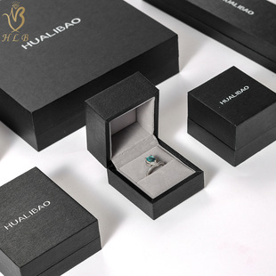 Customized Straight Edge Right Angle Paper Ring Box Jewelry Box High Quality Velvet Earrings Bracelet Bracelet Jewelry Packaging Box