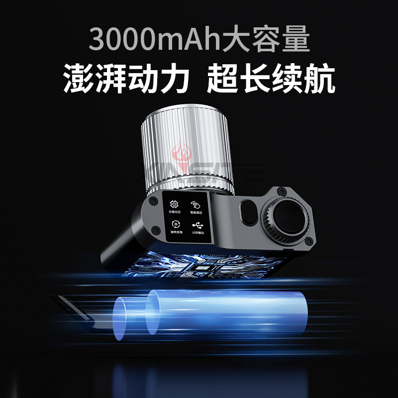 Luz transfronteriza LED recargable headlight resistente al agua pescar larga duración portátil luz de luz alta