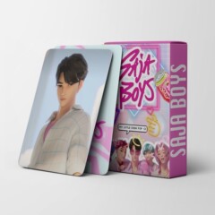 大量现货55张K-pop猎魔女团sajaboys加沙男团动漫周边LOMO小卡