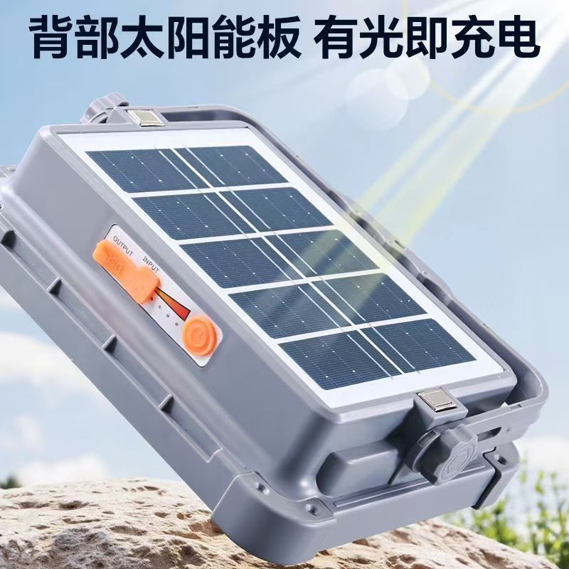 Luz solar recargable LED lanzamiento mercado nocturno al aire libre campamento de larga duración lámpara de iluminación portátil lámpara de campamento