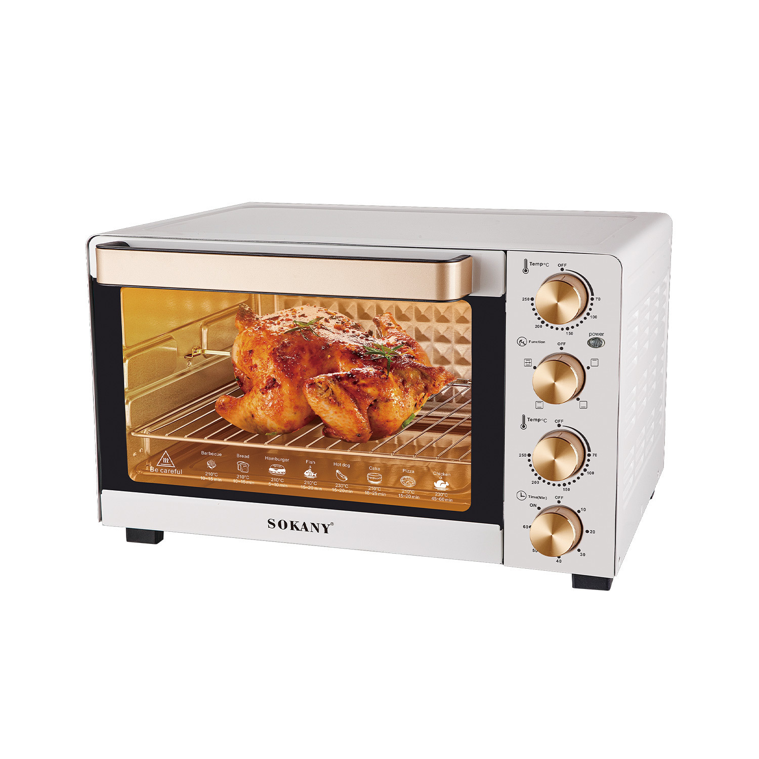 Export Sokany Electric Oven Household 50L Capacity Oven Baking Cake Grilled Chicken Multi-Function Oven Oven450