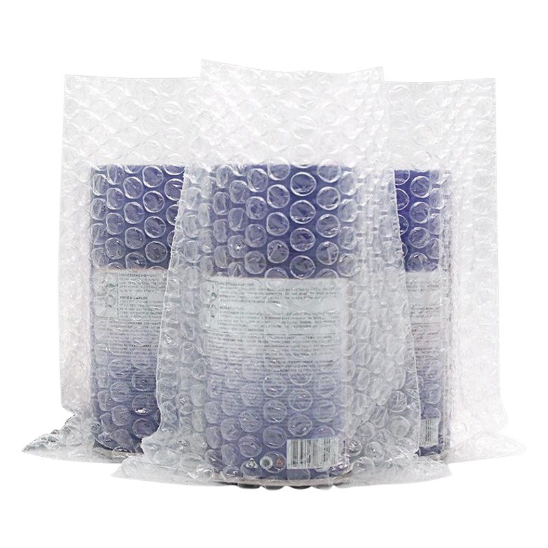 En stock bolsa de burbuja de gran tamaño pequeño embalaje bolsa de burbuja transparente de una sola cara engrosada embalaje expreso bolsa de burbuja a prueba de golpes al por mayor