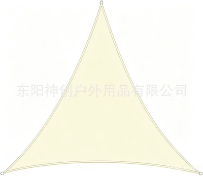 canopy, balcony camping sunshade, Avtomobil yan çətirləri - off-white-equilateral-triangle-2x2x-2m