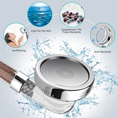 Negative ion shower tourmaline shower booster water-saving large handheld booster shower head bathroom set