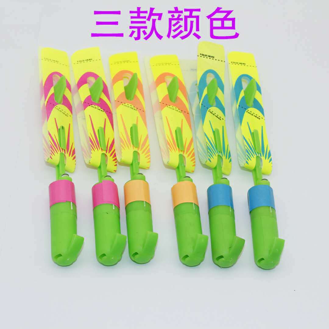 둥근 휘파람 비행 화살표 새로운 큰 빛나는 새총 비행 화살표 플래시 장난감 푸른 빛 빛나는 투석기 비행 하늘
