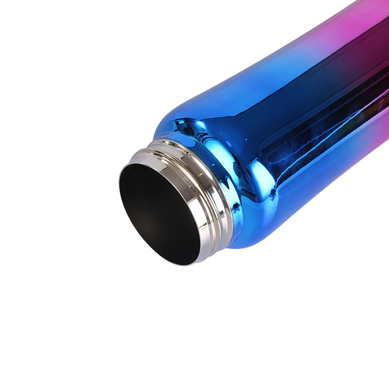 Gradiente creativo transfronterizo taza de vacío de cintura de acero inoxidable de gran capacidad olla de escalada al aire libre con mango taza de agua portátil