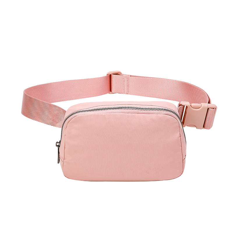 Lulu mismo bolso en stock riñonera bolsa de pecho anti-salpicaduras bolsa de nailon deportivo para correr riñonera para teléfonos móviles para hombres y mujeres