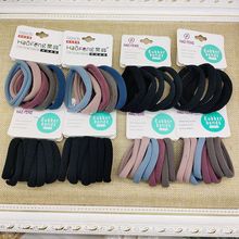 韩版 8根皮筋 实用高弹力无接缝皮筋头绳5根装二元店货源批发