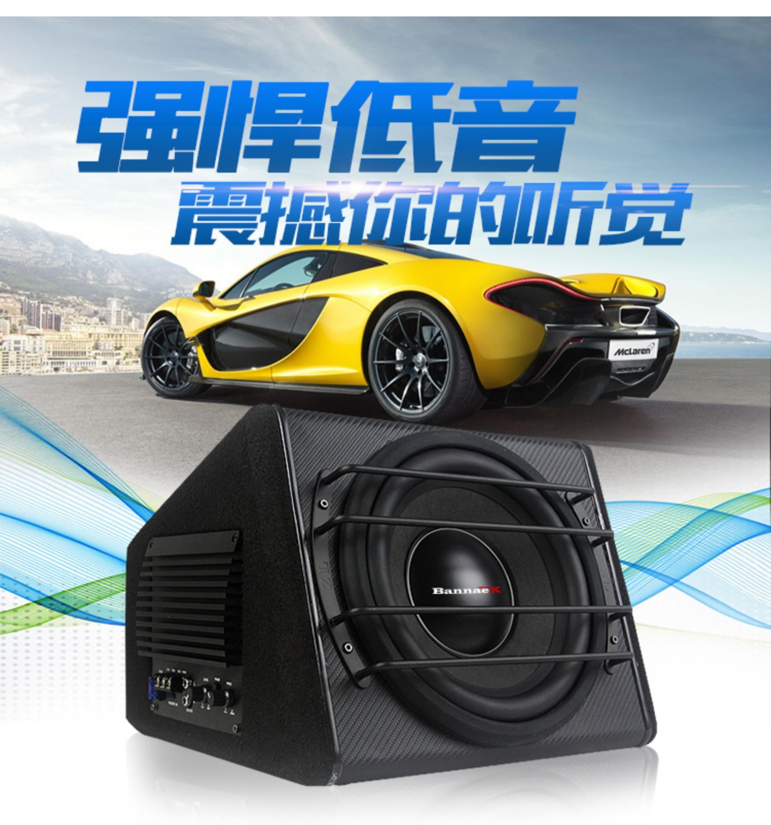 Car Subwoofer Audio Car 11.2inch v Active Power Amplifier High Power Speaker Speaker Subwoofer Modification