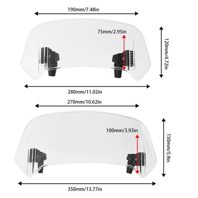 Motorcycle Modification Parts Motorcycle front windshield