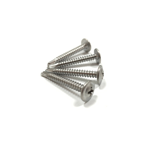 Self-tapping screw 410 stainless steel drill tail screw self-tapping self-drilling swallowtail self-tapping screw with large flat head