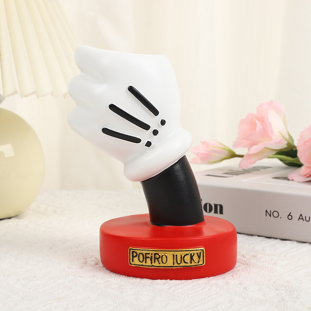 레드 미키 장갑 펜 홀더 골드 라벨