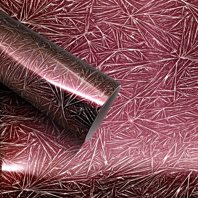 Auto Color Change Film — Forged Ice Crack Carbon Fiber - pet-forged-ice-crack-silver-red-20cm30cm