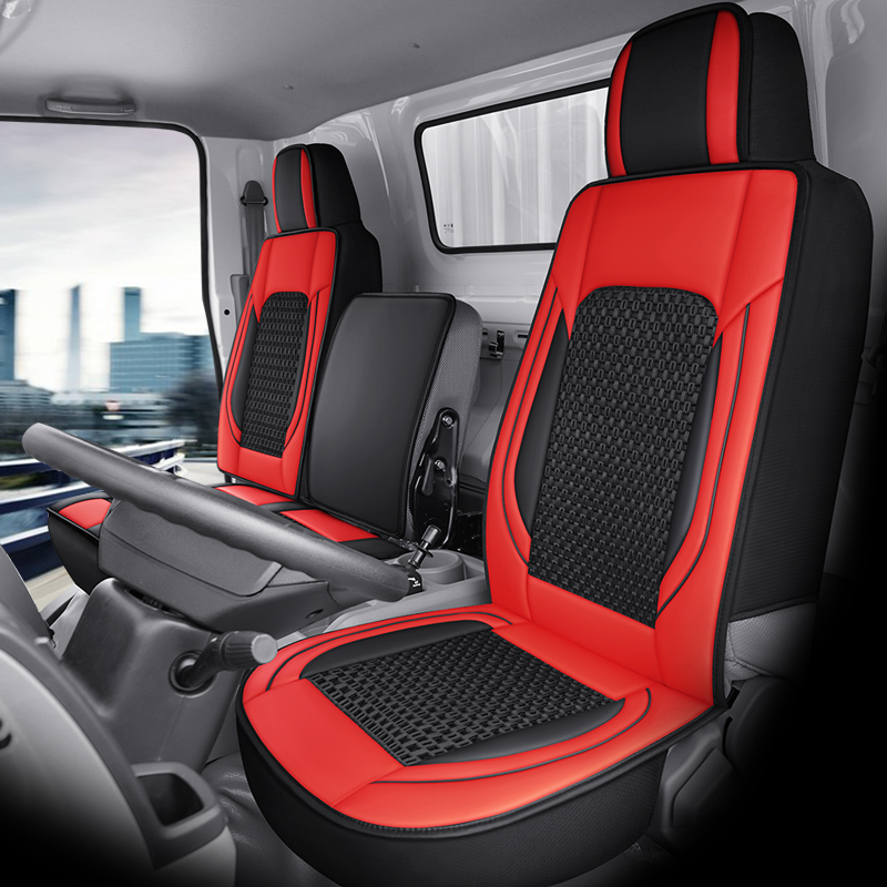 Seat cushion, seat cover — Universal Fabric Seat Cover - driver-and-passenger-standard-red