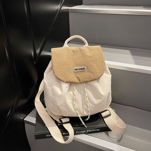 Nylon Canvas Bag Women's Trendy Fashion Korean Style Backpack Casual Large Capacity Lightweight Casual 2025 New Style