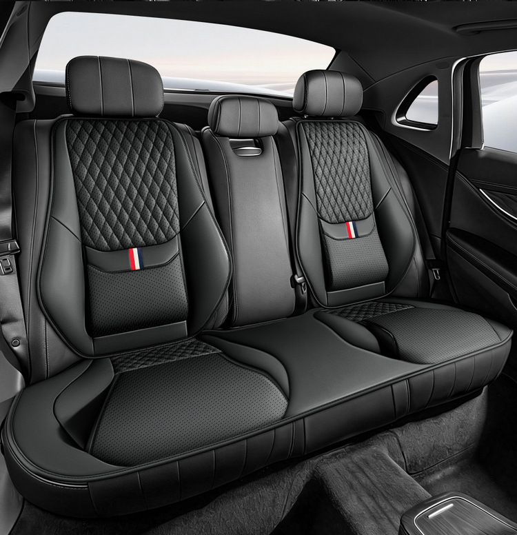 Cross-border best-selling car seat cushion, single seat universal full-leather seat cover with lumbar support and leg rest, suitable for all seasons